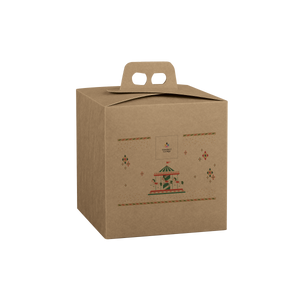 Scatole porta panettone quadrella avana- Printcentral - - -