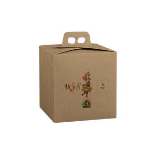 Scatole porta panettone quadrella avana- Printcentral - - -