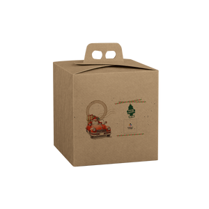 Scatole porta panettone quadrella avana- Printcentral - - -