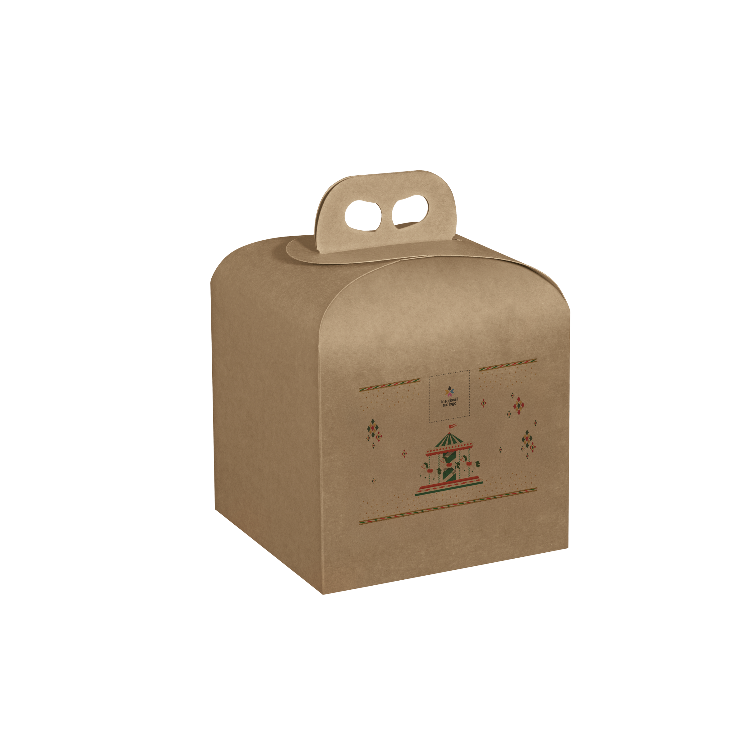 Scatole porta panettone avana- Printcentral - - -
