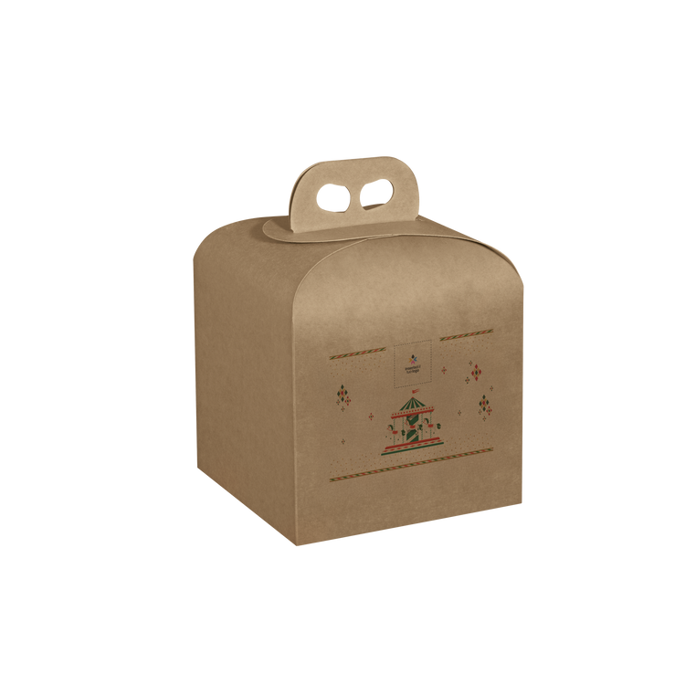Scatole porta panettone avana- Printcentral - - -