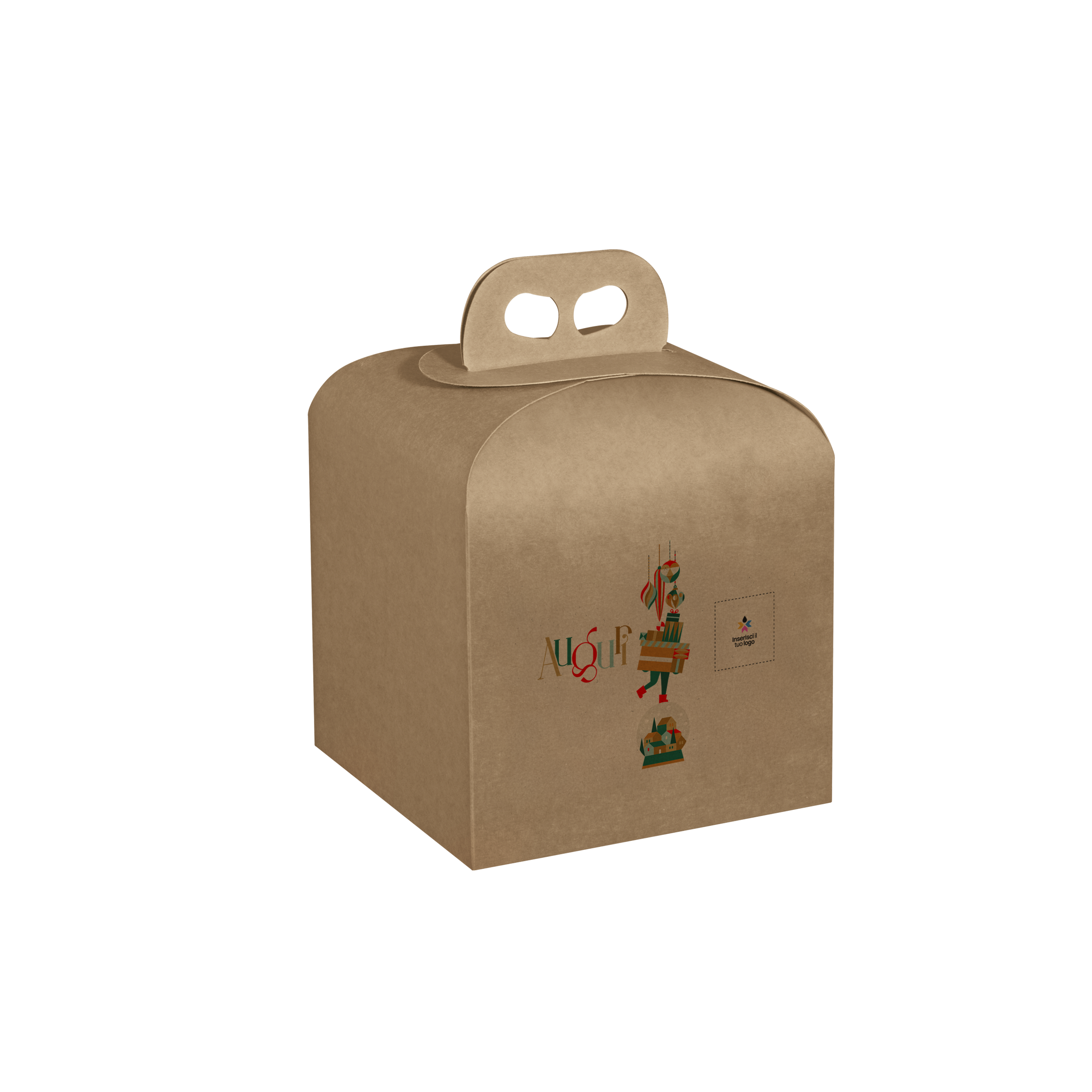 Scatole porta panettone avana- Printcentral - - -