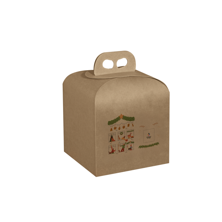 Scatole porta panettone avana- Printcentral - - -