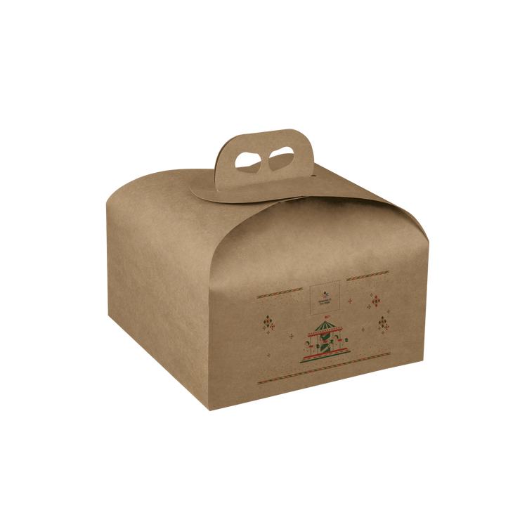 Scatole porta panettone avana- Printcentral - - -