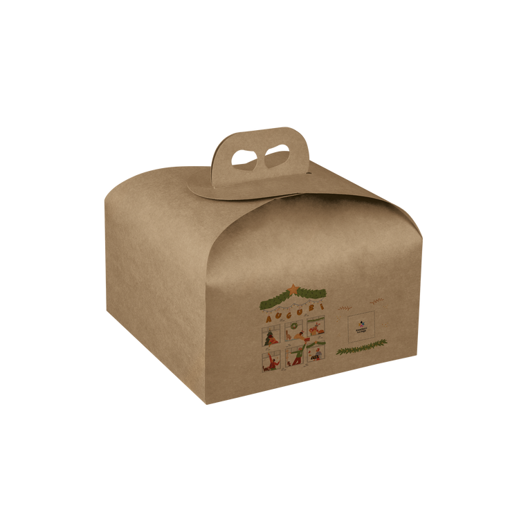 Scatole porta panettone avana- Printcentral - - -