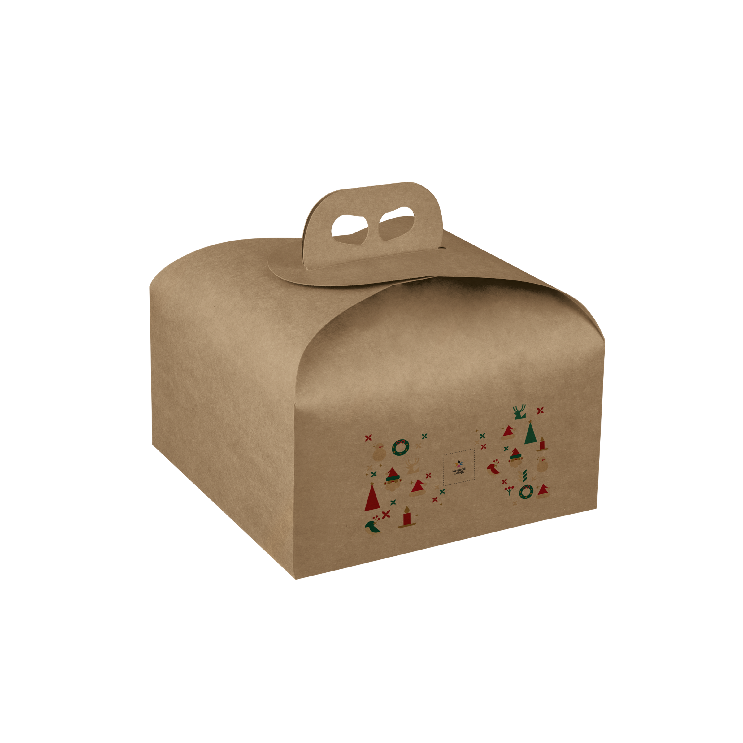 Scatole porta panettone avana- Printcentral - - -