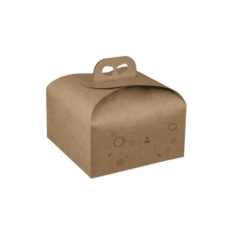 Scatole porta panettone avana- Printcentral - - -
