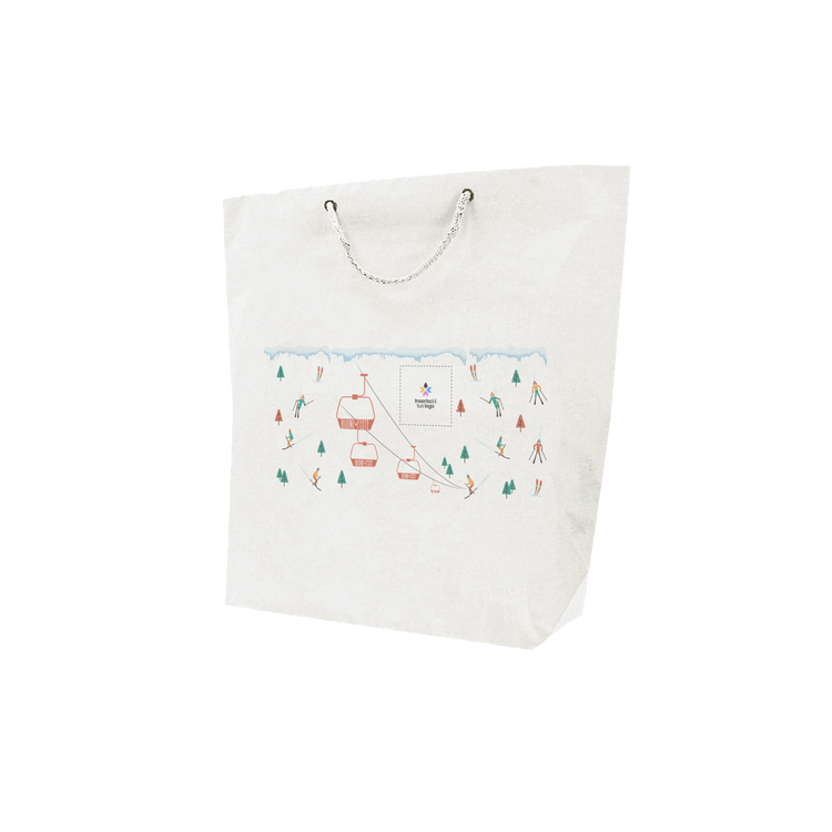 Shopper in carta bianco Cuba Bags Natale- Printcentral - - -
