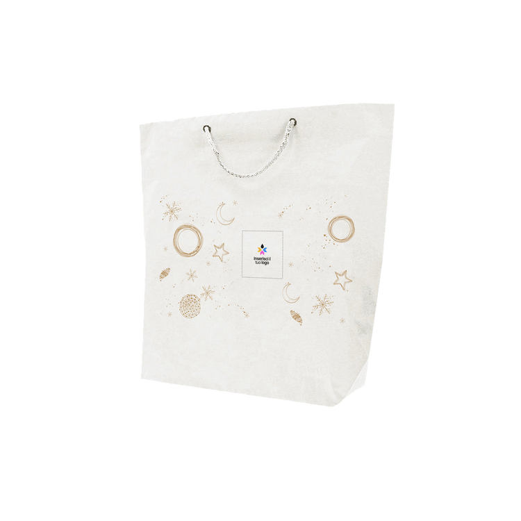 Shopper in carta bianco Cuba Bags Natale- Printcentral - - -