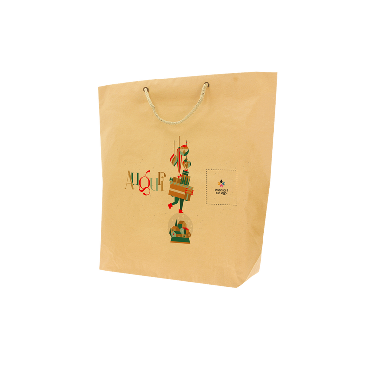 Shopper in carta avana Cuba Bags Natale- Printcentral - - -