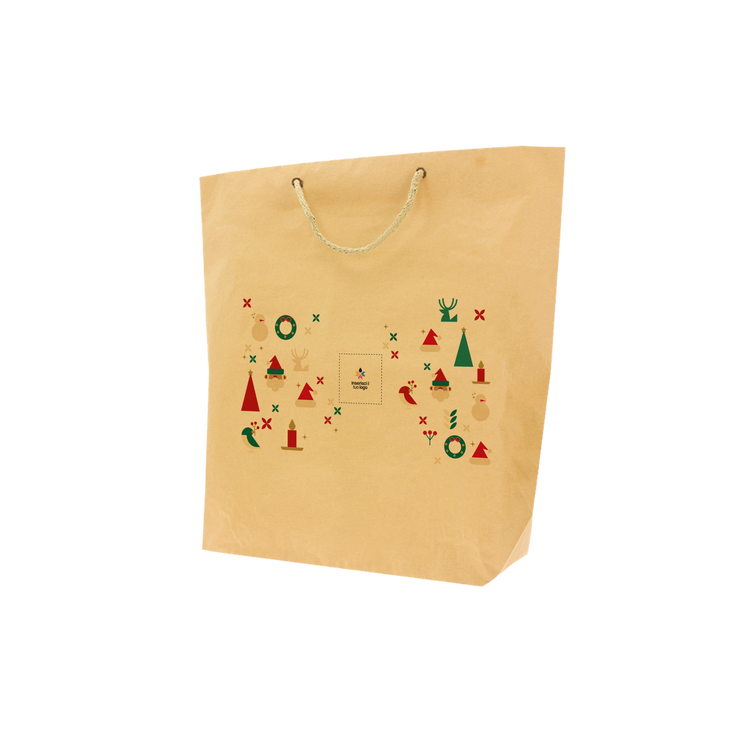 Shopper in carta avana Cuba Bags Natale- Printcentral - - -