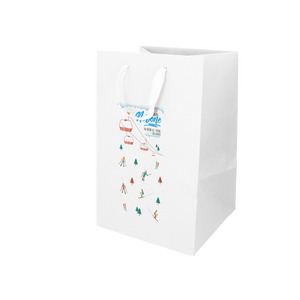 Shopper in carta Lux porta panettone bianco Natale- Printcentral - - -