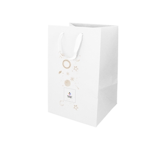 Shopper in carta Lux porta panettone bianco Natale- Printcentral - - -
