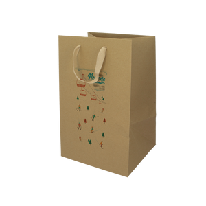 Shopper in carta Lux porta panettone avana Natale- Printcentral - - -