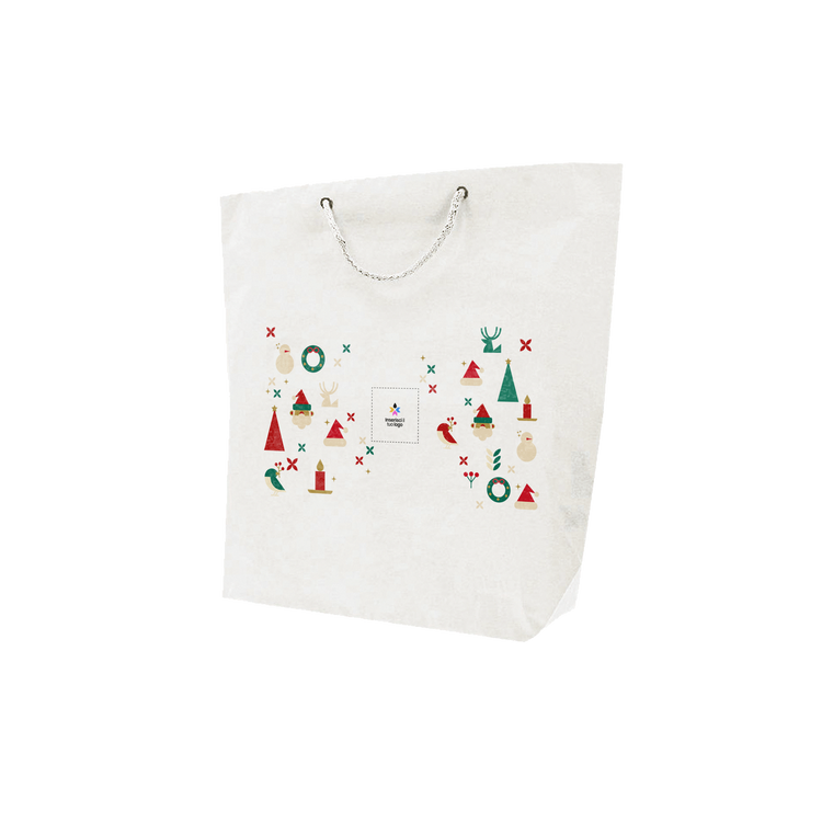 Shopper in carta bianco Cuba Bags Natale- Printcentral - - -