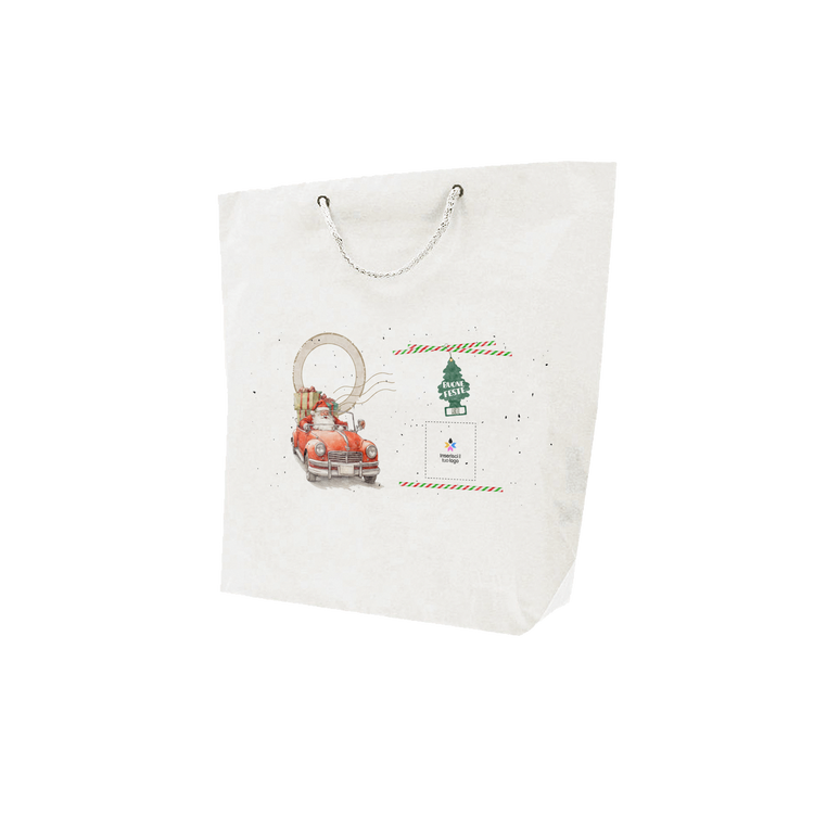 Shopper in carta bianco Cuba Bags Natale- Printcentral - - -