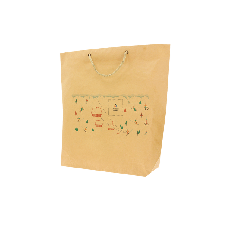 Shopper in carta avana Cuba Bags Natale- Printcentral - - -