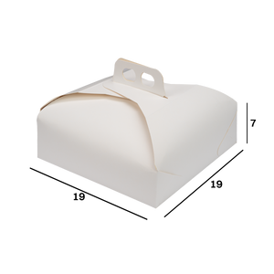 Scatole porta torta Standard bianco naturale- Printcentral - - -