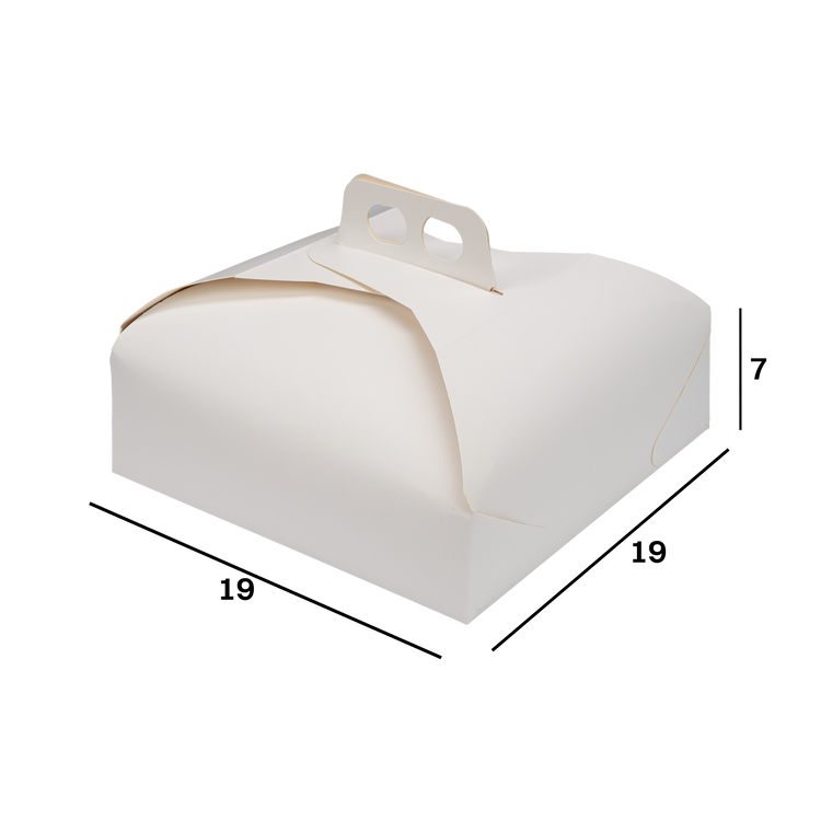 Scatole porta torta Standard bianco naturale- Printcentral - - -