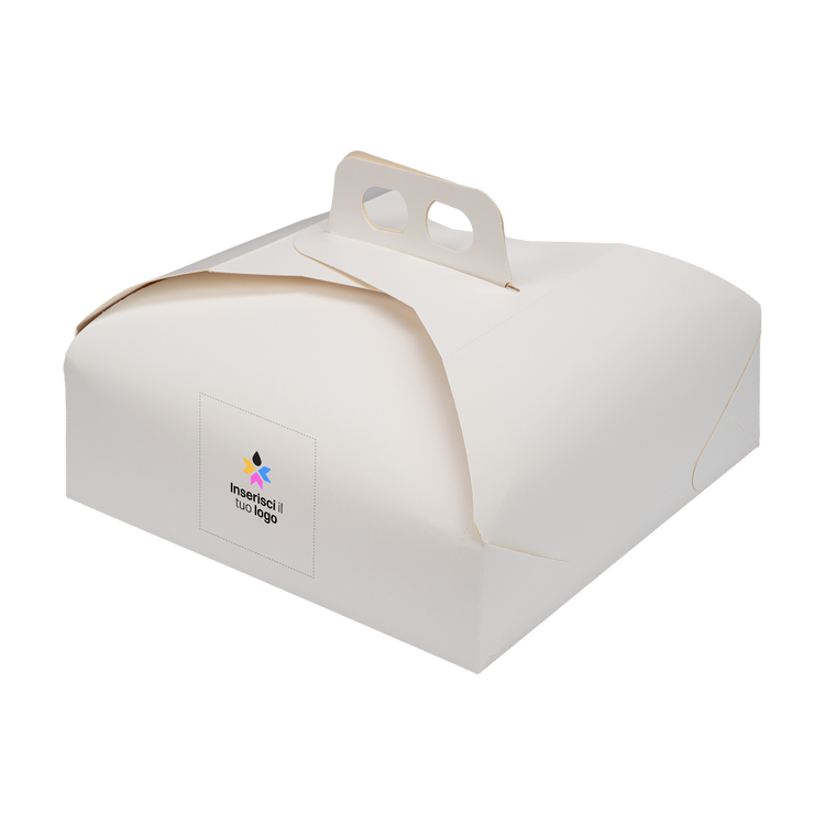 Scatole porta torta Standard bianco naturale- Printcentral - - -