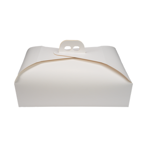 Scatole porta torta Rettangolari bianco naturale- Printcentral - - -