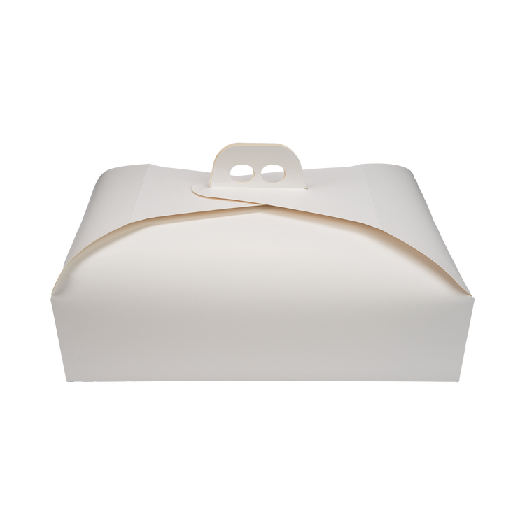 Scatole porta torta Rettangolari bianco naturale- Printcentral - - -