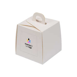 Scatole porta torta Monoporzione bianco naturale- Printcentral - - -