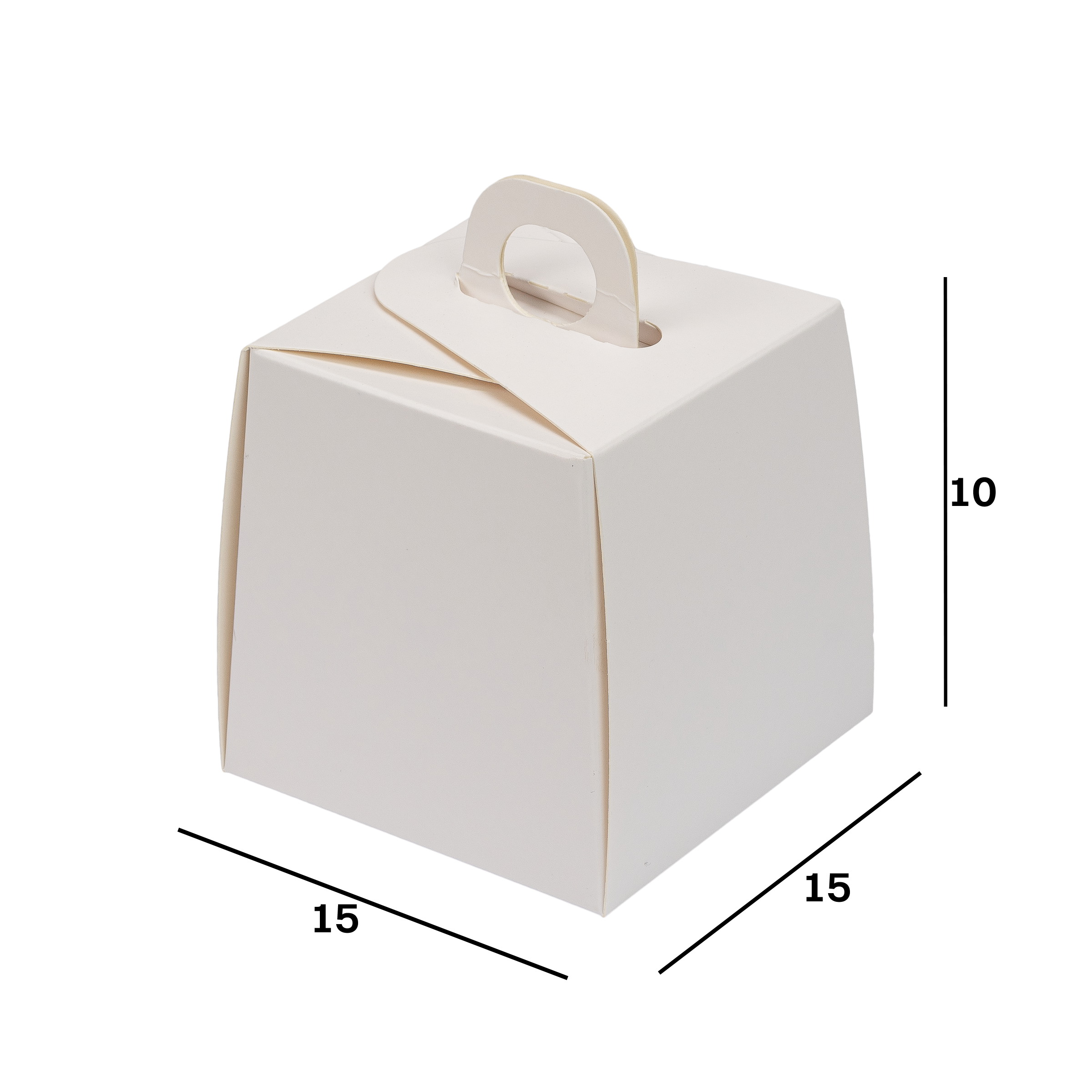 Scatole porta torta Monoporzione bianco naturale- Printcentral - - -