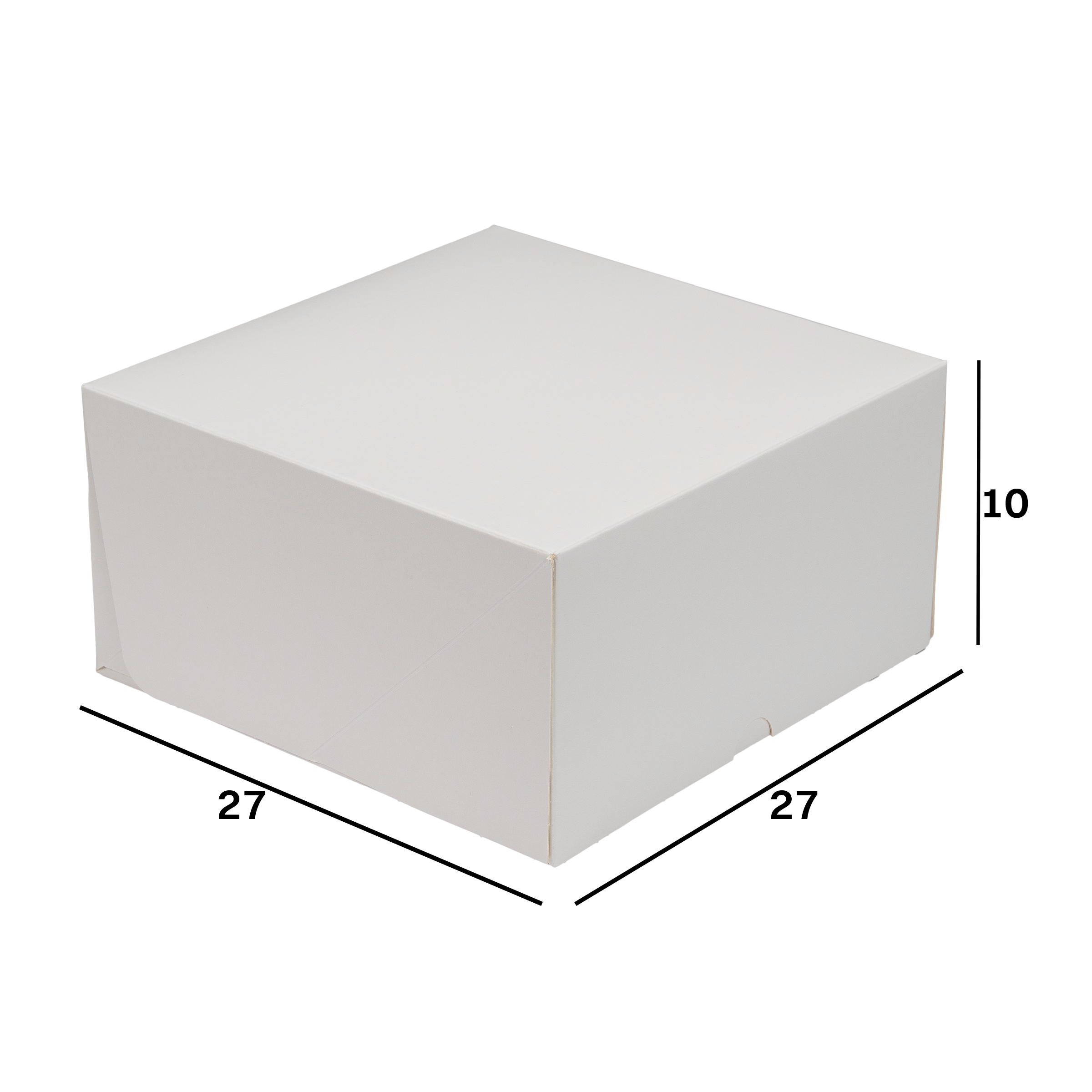 Scatole porta torta Francesi bianco naturale Natale- Printcentral - - -