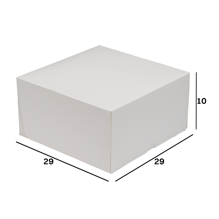 Scatole porta torta Francesi bianco naturale Natale- Printcentral - - -