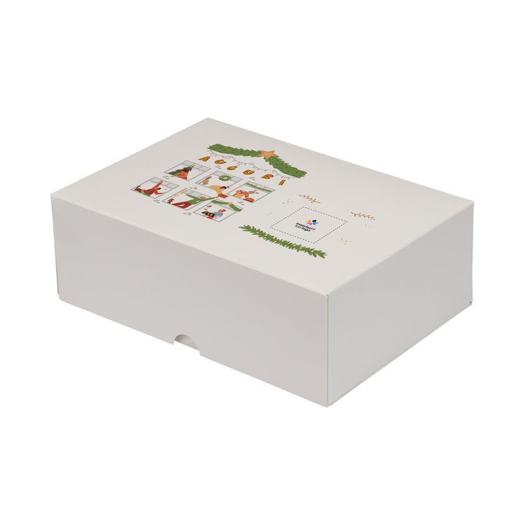 Scatole porta paste Francesi bianco naturale Natale- Printcentral - - -