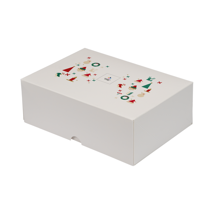 Scatole porta paste Francesi bianco naturale Natale- Printcentral - - -