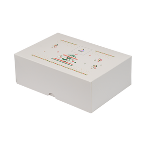 Scatole porta paste Francesi bianco naturale Natale- Printcentral - - -