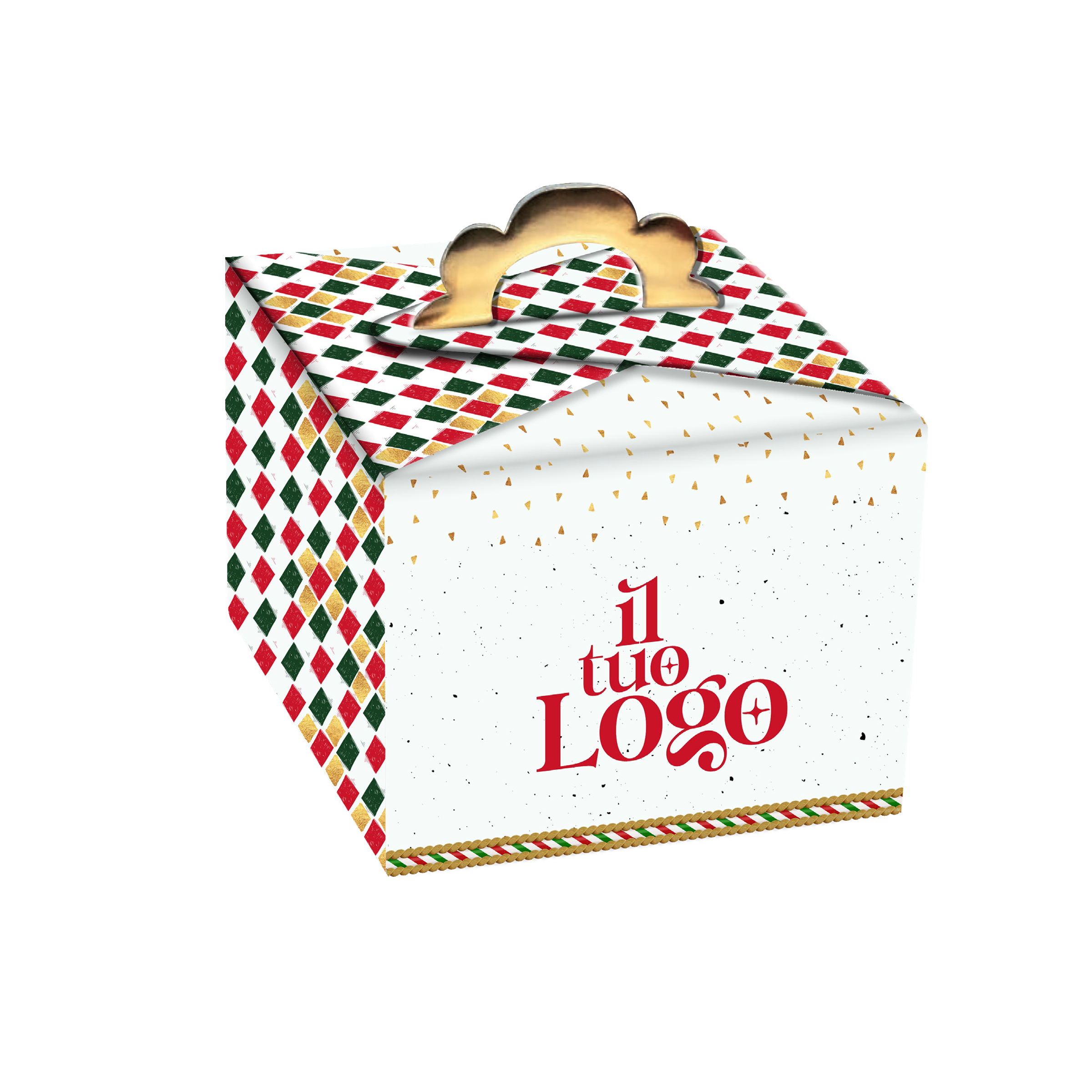 Scatola porta panettone Fiore- Printcentral - - -
