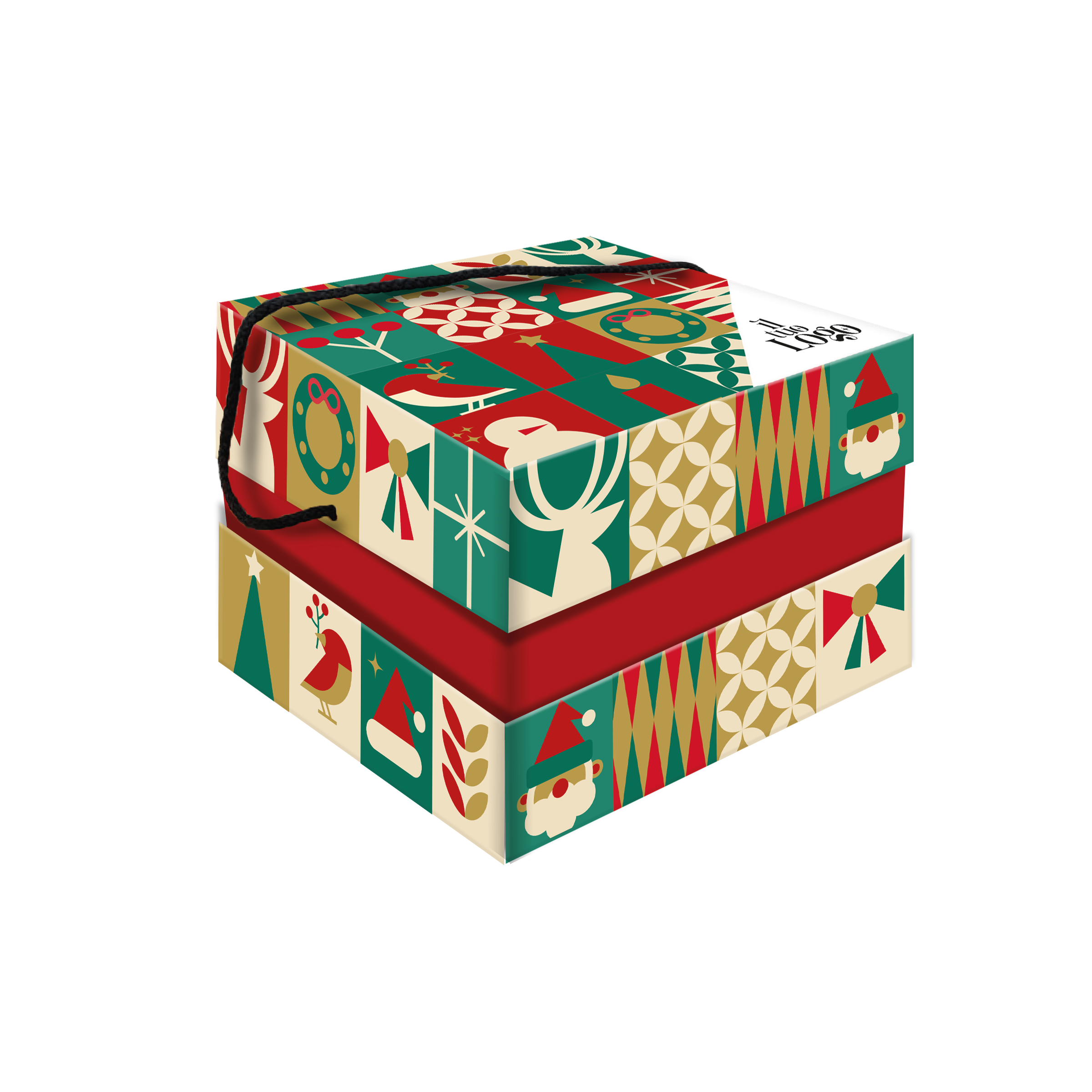 Scatola porta panettone Orchidea- Printcentral - - -