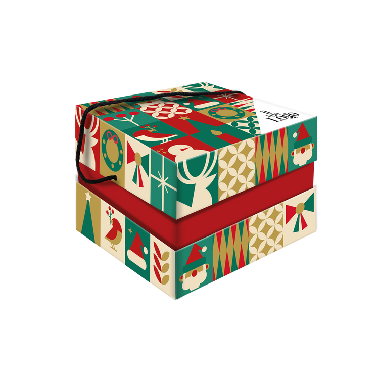Scatola porta panettone Orchidea- Printcentral - - -