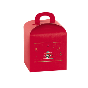 Scatole porta panettone fibra rosso- Printcentral - - -