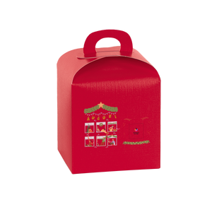 Scatole porta panettone fibra rosso- Printcentral - - -