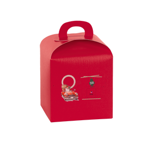 Scatole porta panettone fibra rosso- Printcentral - - -