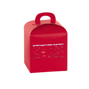 Scatole porta panettone fibra rosso- Printcentral - - -