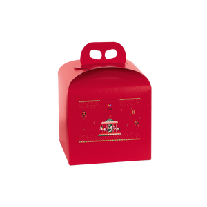 Scatole porta panettone fibra rosso- Printcentral - - -