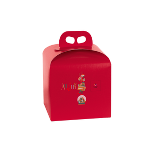 Scatole porta panettone fibra rosso- Printcentral - - -