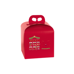 Scatole porta panettone fibra rosso- Printcentral - - -