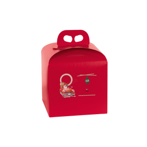 Scatole porta panettone fibra rosso- Printcentral - - -