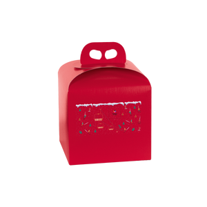 Scatole porta panettone fibra rosso- Printcentral - - -