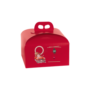 Scatole porta panettone fibra rosso- Printcentral - - -