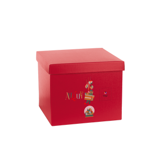 Scatole per confezioni fondo + coperchio fibra rosso- Printcentral - - -