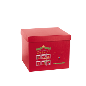 Scatole per confezioni fondo + coperchio fibra rosso- Printcentral - - -