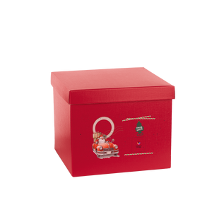 Scatole per confezioni fondo + coperchio fibra rosso- Printcentral - - -