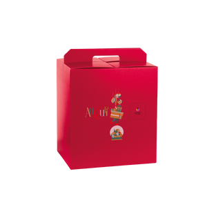 Scatole porta panettone + bottiglie fibra rosso- Printcentral - - -